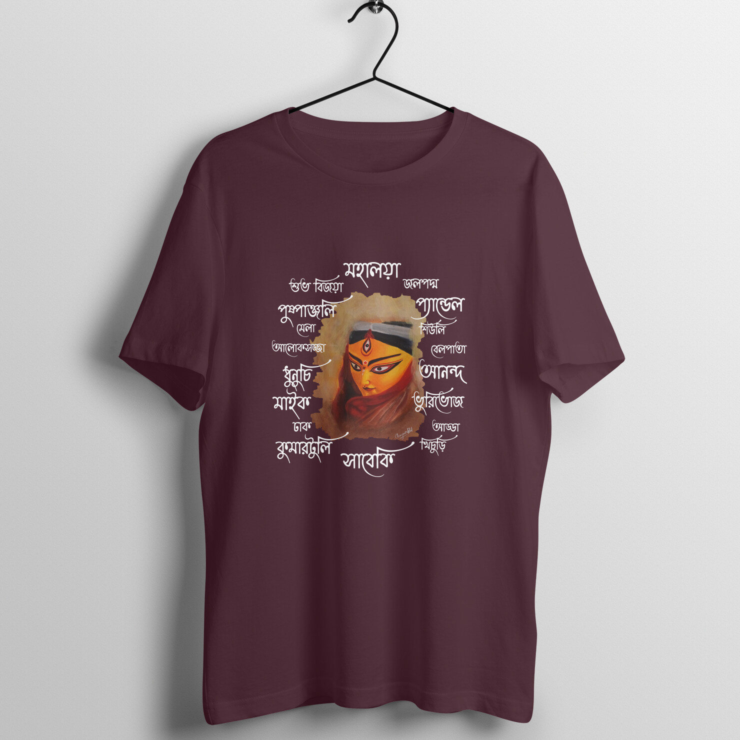 maa-durga-2-text-tee-men-round-neck